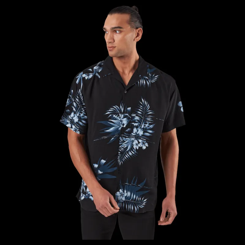Best Jack & Jones Jcoreggie Staycay Aop Resort S Asphalt Svart