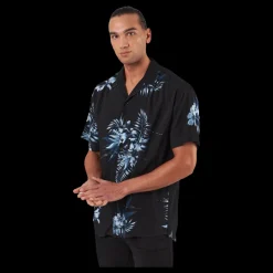 Best Jack & Jones Jcoreggie Staycay Aop Resort S Asphalt Svart