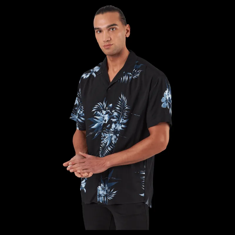Best Jack & Jones Jcoreggie Staycay Aop Resort S Asphalt Svart