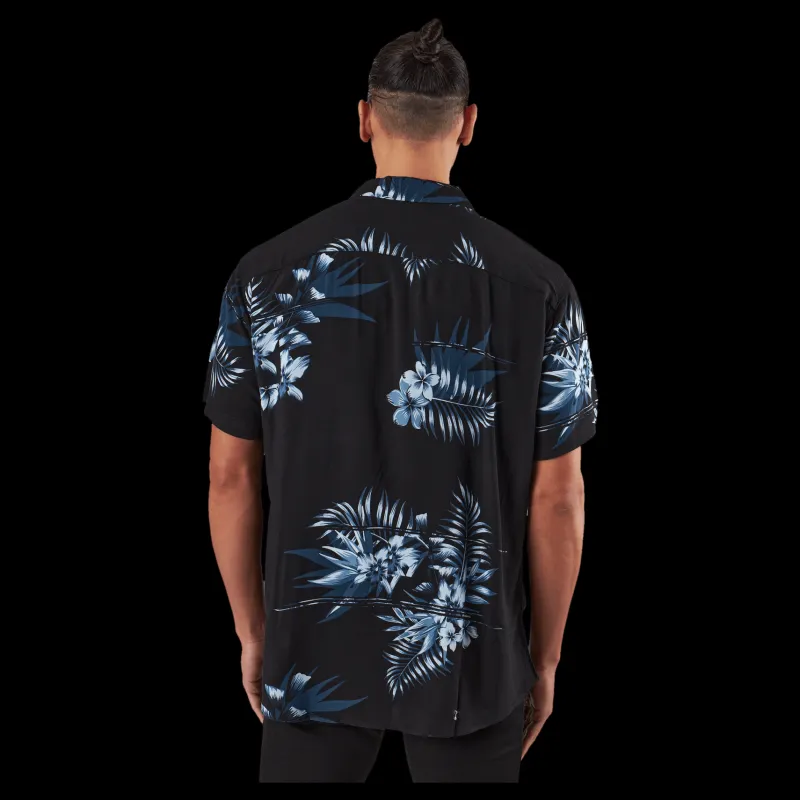 Best Jack & Jones Jcoreggie Staycay Aop Resort S Asphalt Svart