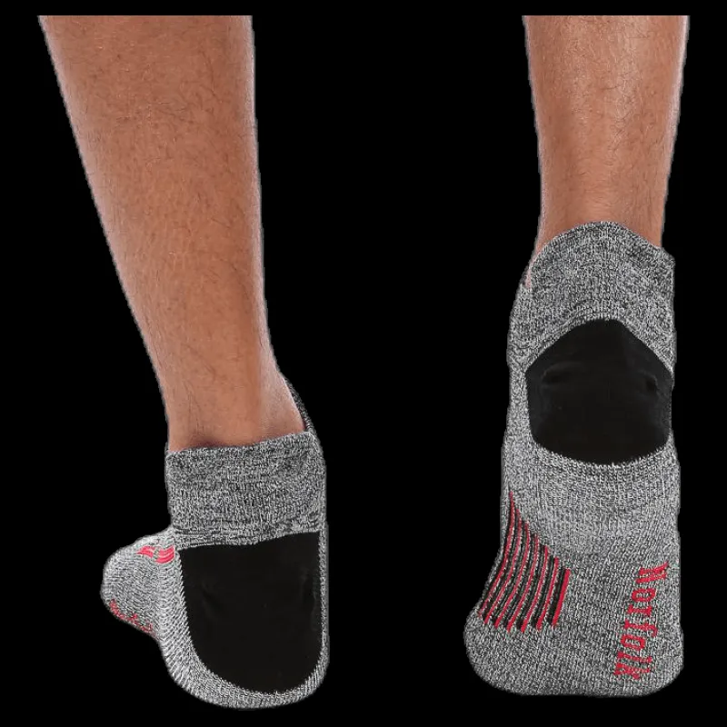 Hot Norfolk Jeff Mid-cut Merinowool Running Sock Grey Grå
