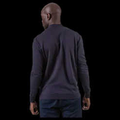 Bread & Boxers Jersey Jacket Blue Blå