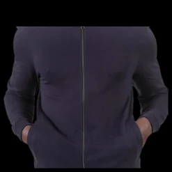 Bread & Boxers Jersey Jacket Blue Blå
