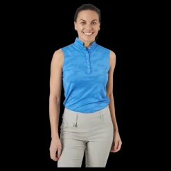 Sale Daily Sports Jess Ss Polo Shirt Pacific Blå