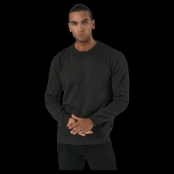 Clearance Jack & Jones Jjebasic Knit Crew Neck Forest Night Svart