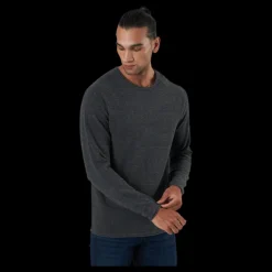 Discount Jack & Jones Jjehill Knit Crew Neck Dark Grey Melange Grå