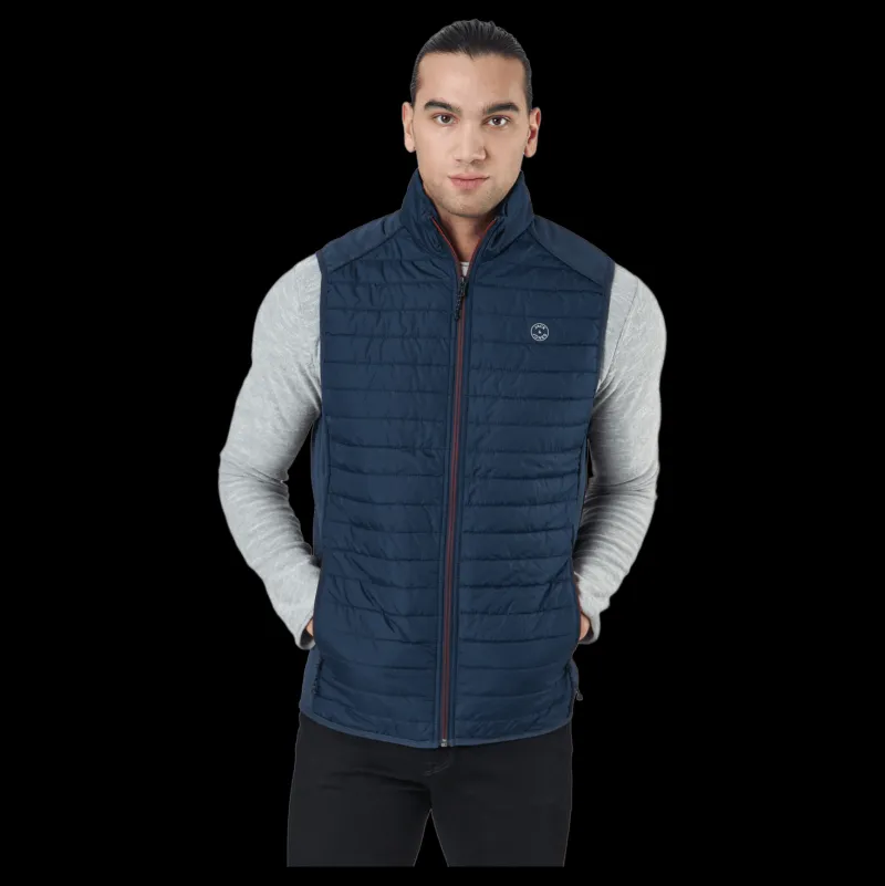 Jack & Jones Jjemulti Bodywarmer Collar Noo Navy Blazer Flerfärgad Best
