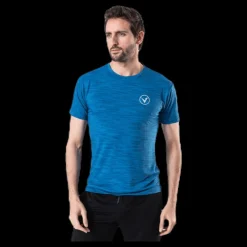 Virtus Joker Melange S/S Tee Blue Blå Hot