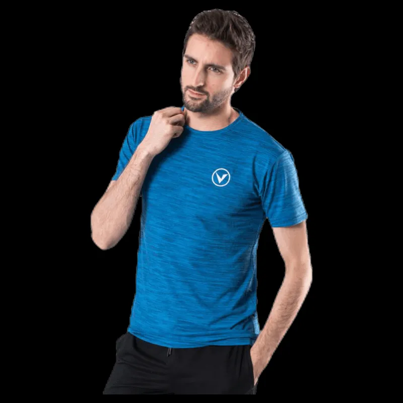 Virtus Joker Melange S/S Tee Blue Blå Hot