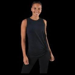 Clearance Röhnisch Jolie Knot Singlet Black Svart