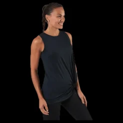 Clearance Röhnisch Jolie Knot Singlet Black Svart