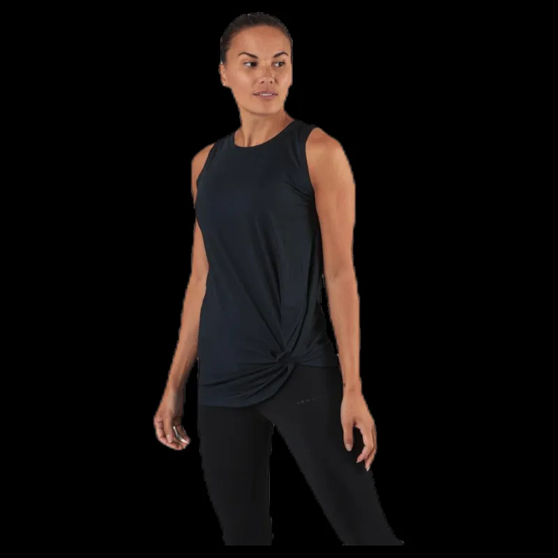 Clearance Röhnisch Jolie Knot Singlet Black Svart