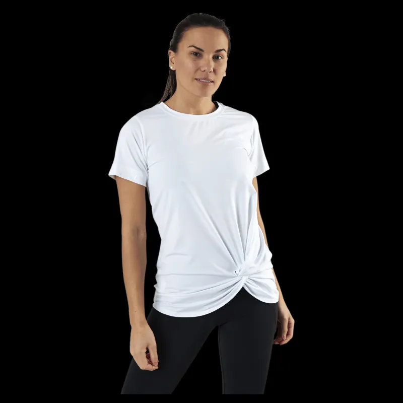 Online Röhnisch Jolie Knot Tee White Vit
