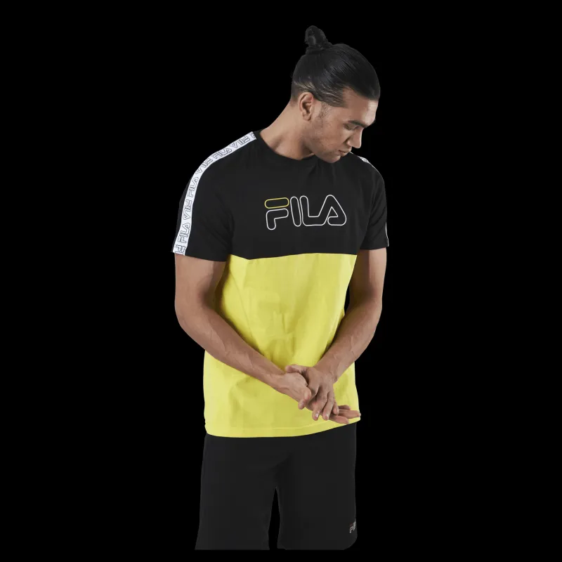 Fila JOPI blocked tape tee Black Svart Hot
