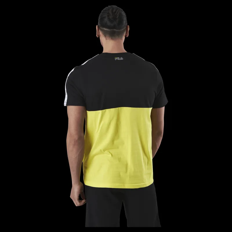 Fila JOPI blocked tape tee Black Svart Hot