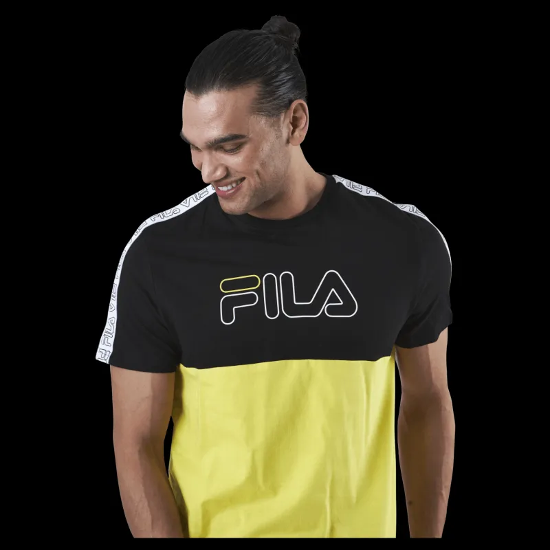 Fila JOPI blocked tape tee Black Svart Hot