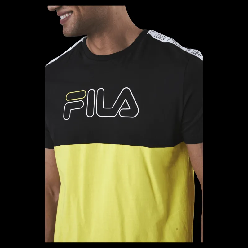 Fila JOPI blocked tape tee Black Svart Hot