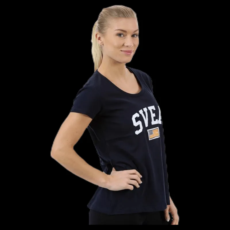 Svea Josefin Tee Blue Blå Discount