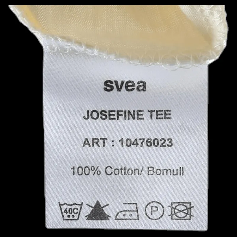 Svea Josefin Tee White Vit Online