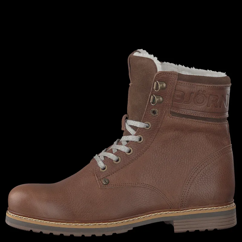 Outlet Björn Borg Josie High Fur Dark Brown Brun