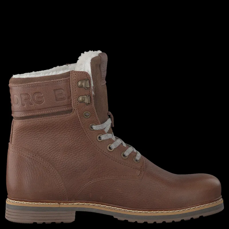 Outlet Björn Borg Josie High Fur Dark Brown Brun