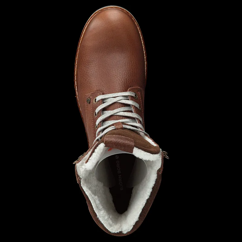 Outlet Björn Borg Josie High Fur Dark Brown Brun