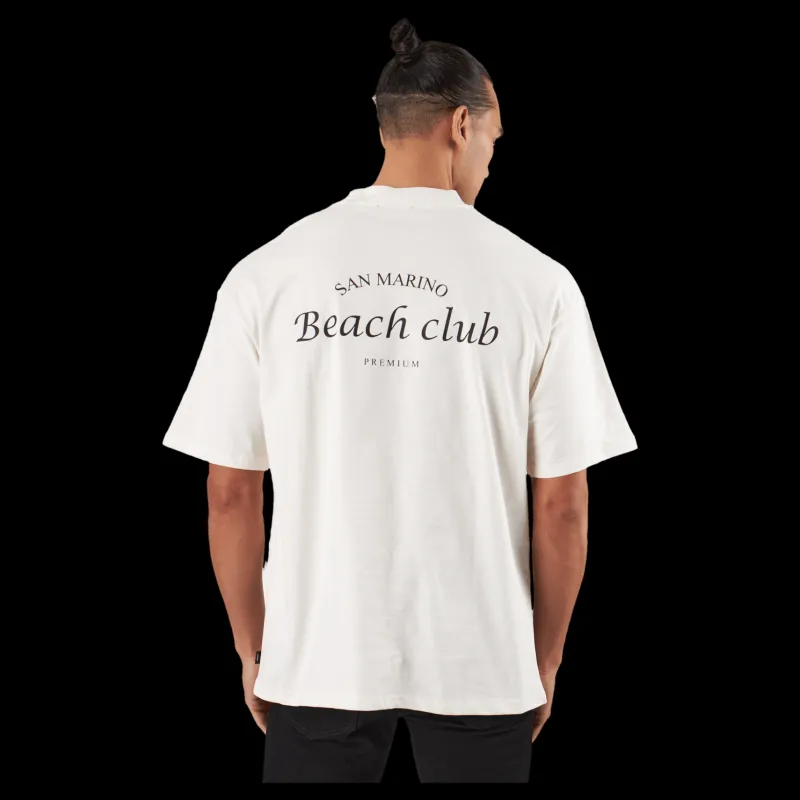 Jack & Jones Jprblakam Ocean Back Tee Ss Cn Egret Vit Outlet