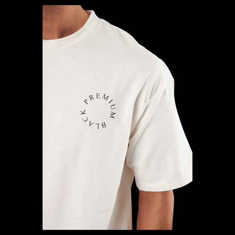 Jack & Jones Jprblakam Ocean Back Tee Ss Cn Egret Vit Outlet