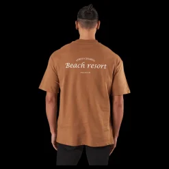 Jack & Jones Jprblakam Ocean Back Tee Ss Cn Toasted Coconut Brun Hot