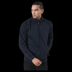 Sale Jack & Jones Jprblumarlon Sweat Zip High Ne Seaborne Blå