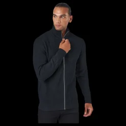 Jack & Jones Jprperfect Knit Zip Cardigan Black Svart Outlet