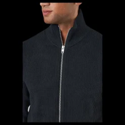 Jack & Jones Jprperfect Knit Zip Cardigan Black Svart Outlet
