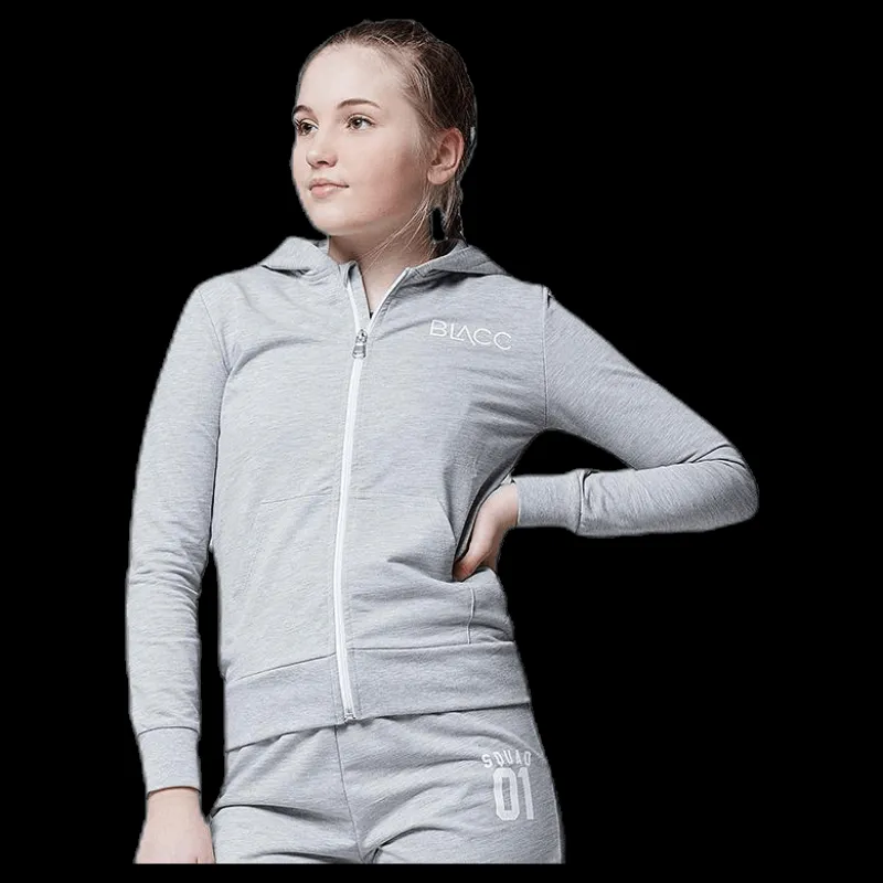 Online BLACC Jr Natalia Zip Hoodie Grey Grå