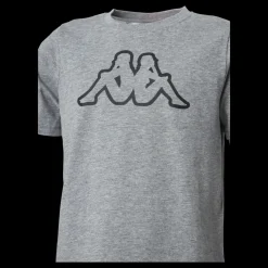 Kappa Jr. T-Shirt S/S, Cromen Black/Grey Svart och Grå