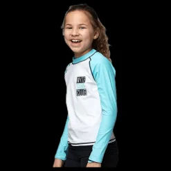 Wyte Jr UV Shirt LS Turquoise/White Turkos och Vit Outlet