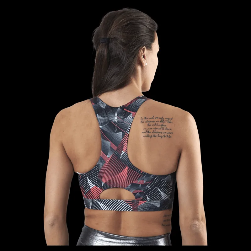 Sale Only Play Judie Aop Training Bra Black Svart