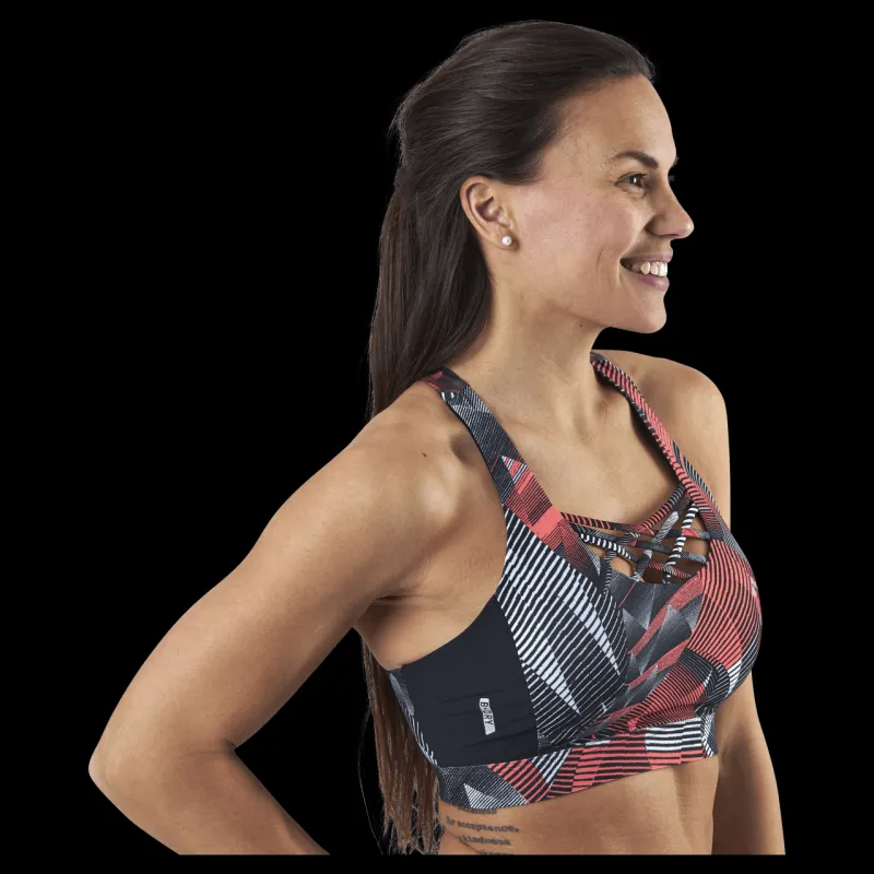 Sale Only Play Judie Aop Training Bra Black Svart