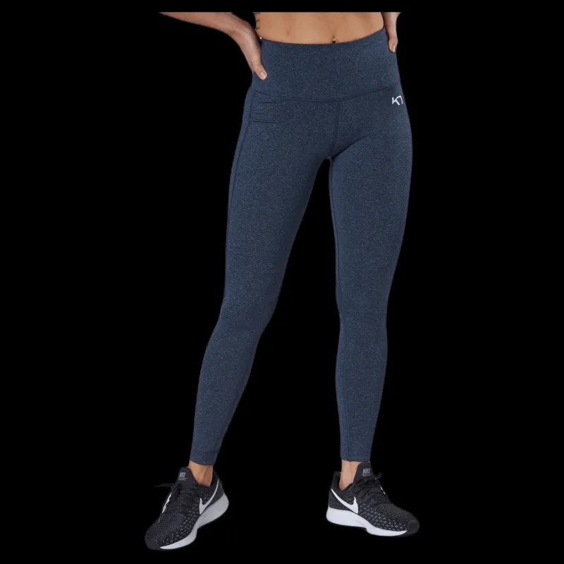 Kari Traa Julie High Waist Tights Blue Blå