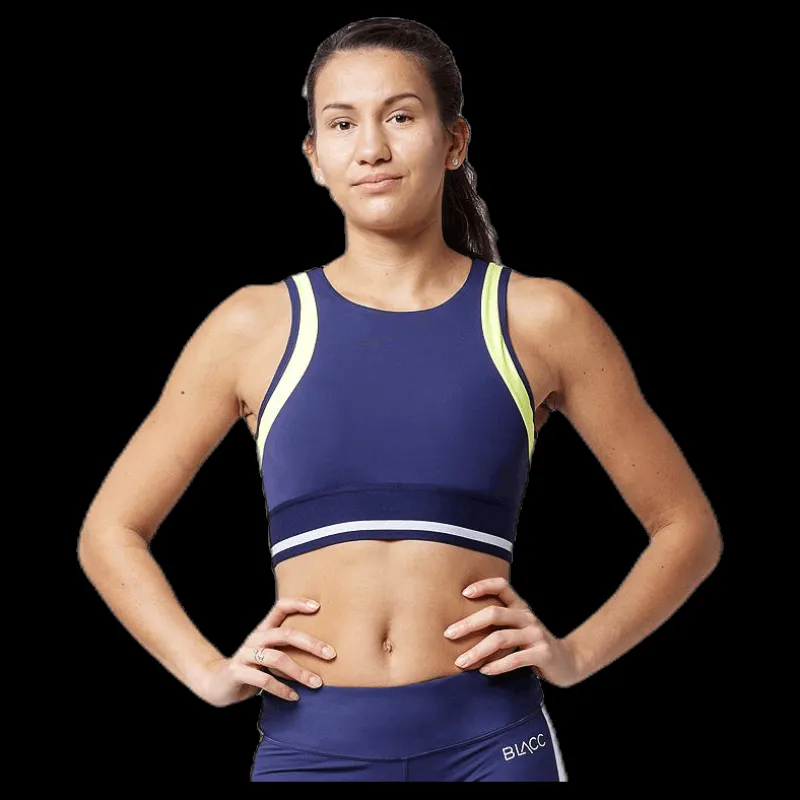 BLACC Jump Sports Bra Blue/White/Yellow Blå, Vit och Gul Outlet