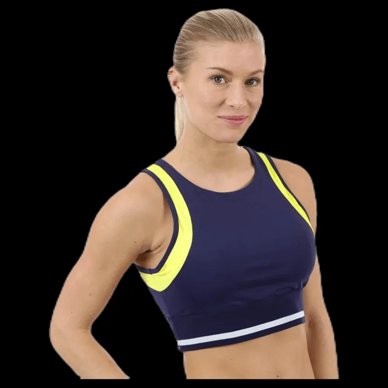 BLACC Jump Sports Bra Blue/White/Yellow Blå, Vit och Gul Outlet