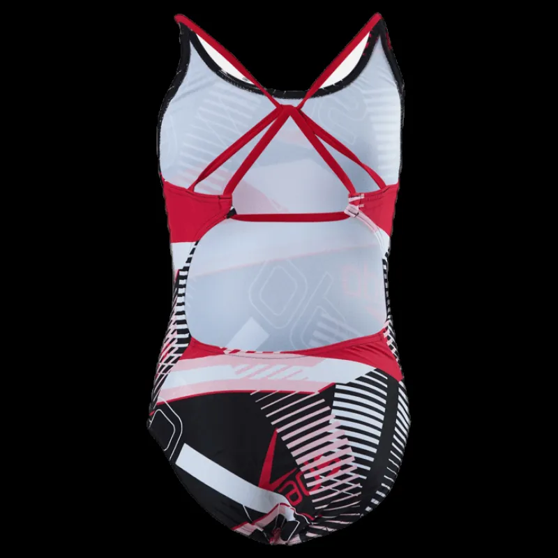Online Speedo Junglespeak Allover Tieback Black/Red Svart och Röd