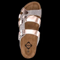 Nonation Junin Slipper Gold Guld Discount