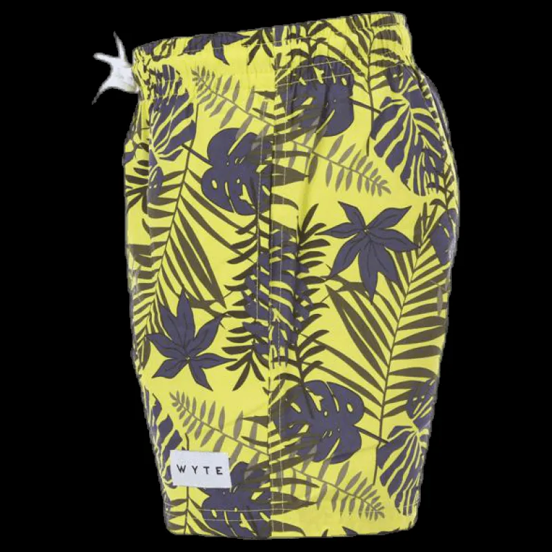 Outlet Wyte Junior Aiden Swim Trunks Green/Yellow Grön och Gul