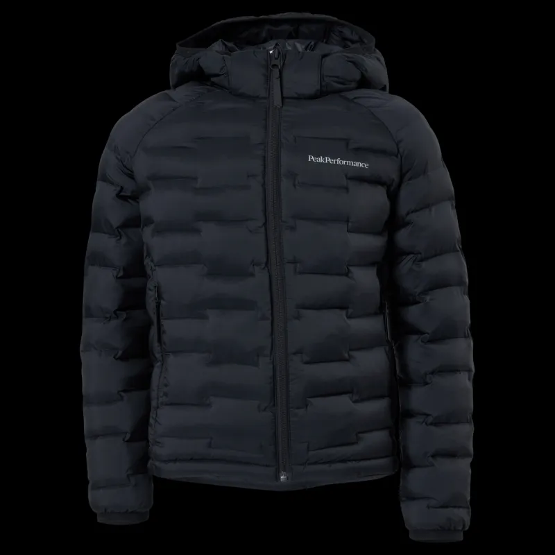 Peak Performance Junior Argon Light Hood Jkt Black Svart