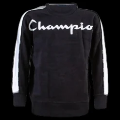 Champion Junior Crewneck Sweatshirt Black Svart Hot