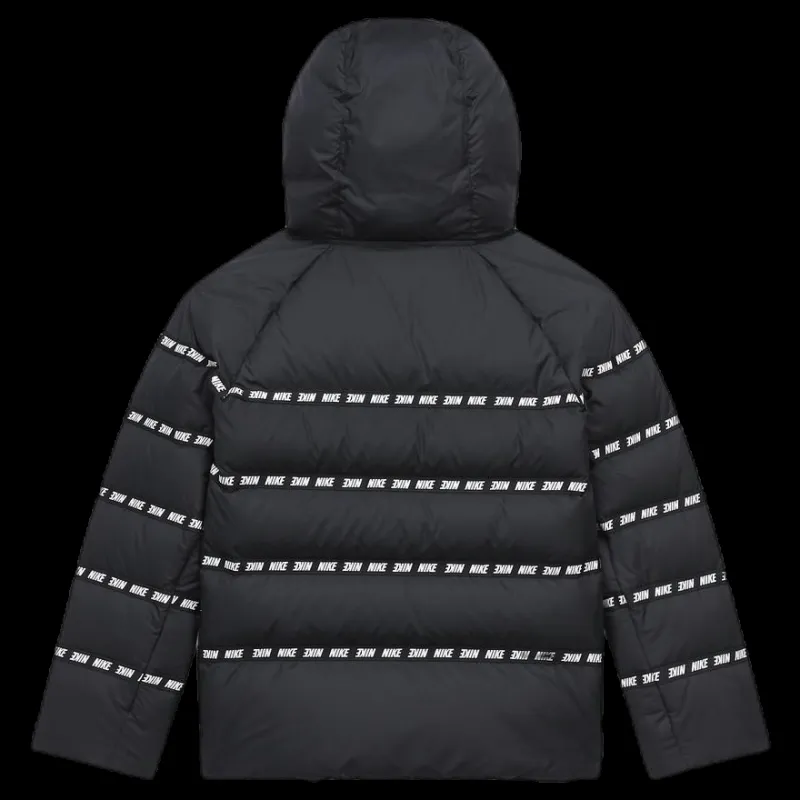 Clearance Nike Junior Down Jacket White/Black Svart