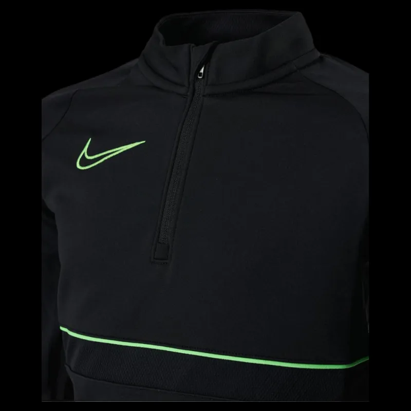 Nike Junior Dri-FIT Academy 21 Drill Top Green/Black Svart New