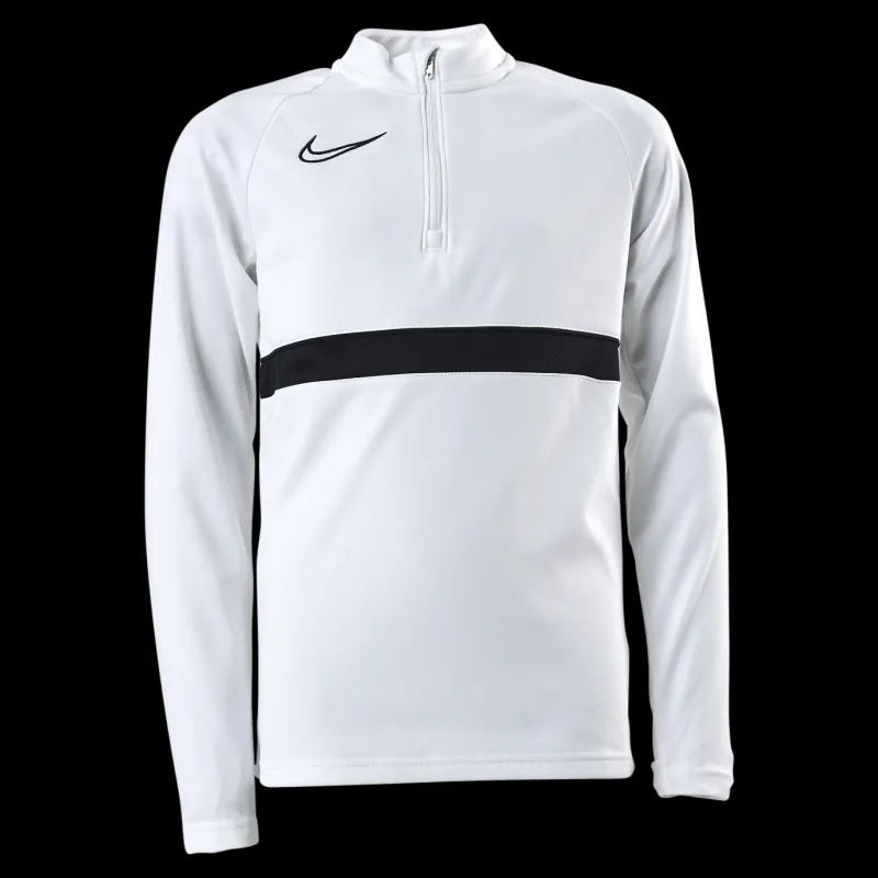 Nike Junior Dri-FIT Academy 21 Drill Top White Vit Outlet