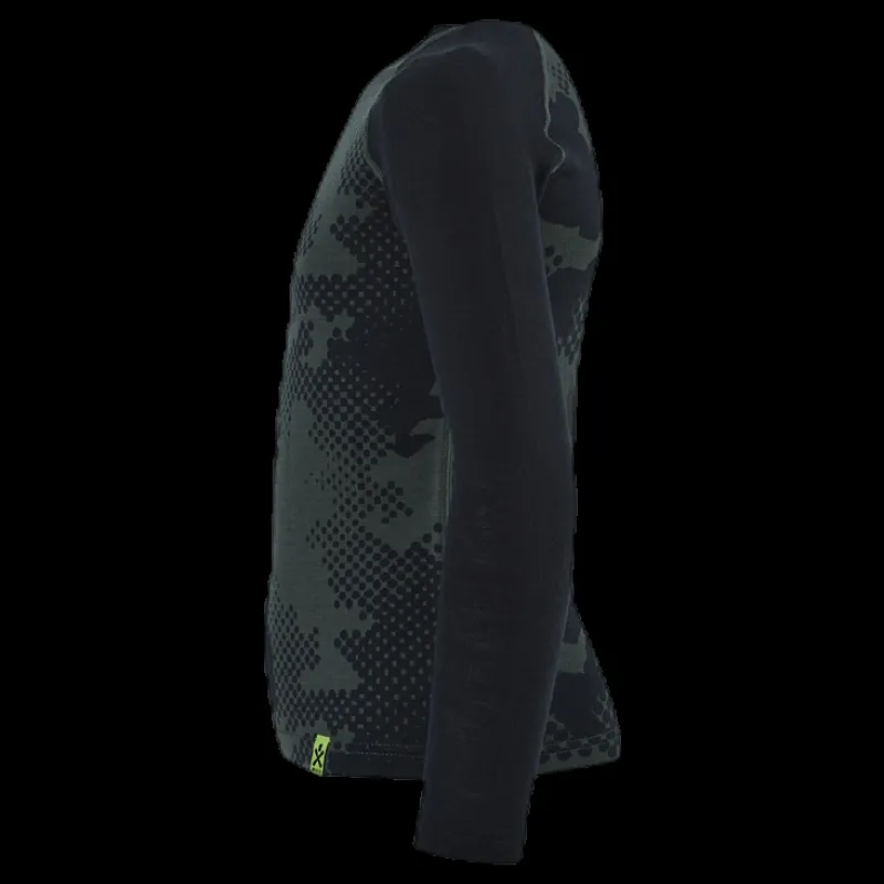 Bula Junior Freeride Merino Wool Crew Green Grön New