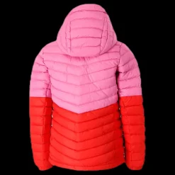 Peak Performance Junior Frost Blocked Down Hood Pink/Red Rosa och Röd